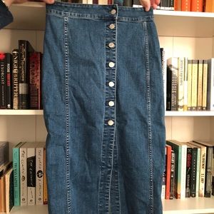 Midi denim skirt from madewell